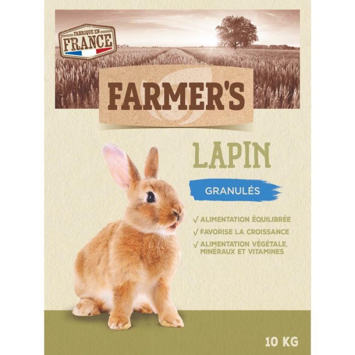Aliment Complet pour Lapin Lapicroq Fermier 10KG