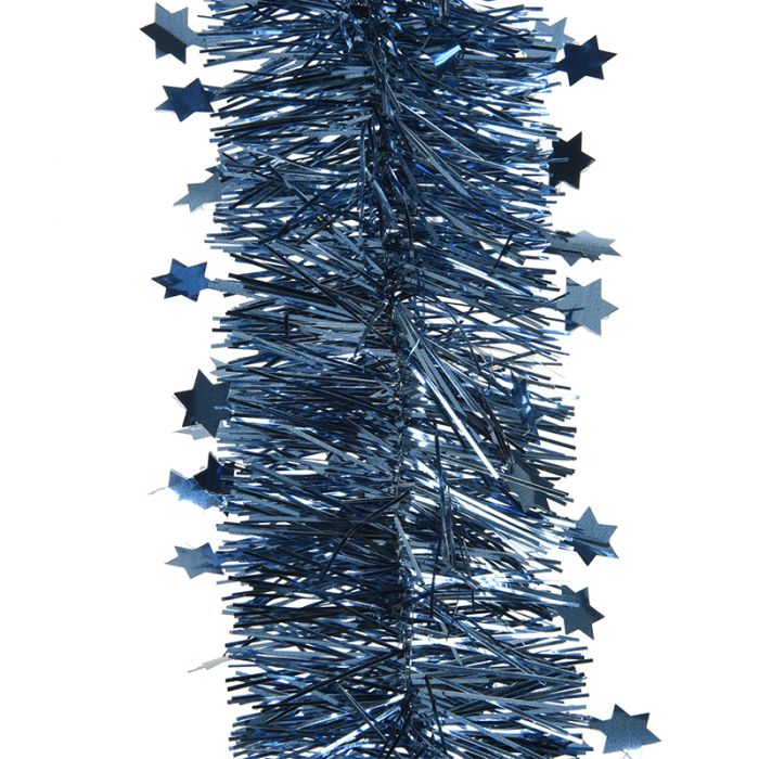 Guirlande de Noël Etoile Bleu 4 Plis 270CM