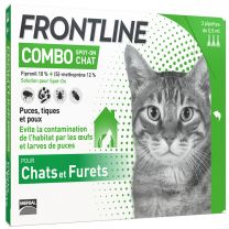Frontline Combo - Anti Puces et Tiques Chat
