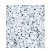 Gravier de marbre blanc de Carrare concassé - Calibre 8/12 mm