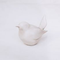 J-Line Statuette Oiseau Blanc