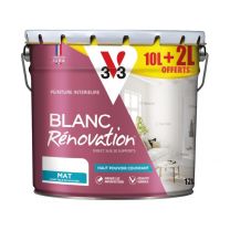 Peinture Blanc Renovation Mat V33 12L - V33